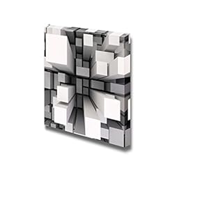 3D Abstract Square Pillar Geometric Pattern Wall Decor