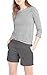 Hybrid & Company Womens Super Comfy Bermuda Walking Short BW31201 NF Charcoal 11