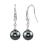 THE PEARL SOURCE 10-11mm Genuine Baroque Tahitian South Sea Cultured Pearl Roxy Earrings for Women