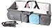 LamarBabyCare - 3 in 1 diaper bag Waterproof diaper Travel Bassinet Baby Bag Multifunction, Crib Foldable, Changing station, spacious pockets (Grey)