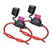 MUYI 2 Sets Inline Fuse Holder 10 Gauge Waterproof Pigtail Blade Fuse Holder with 40AMP ATC Fuses primary