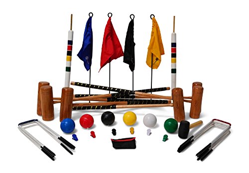 Uber Games 9 Wicket Croquet Set - 6 Player - Professional - Thumbnail 5