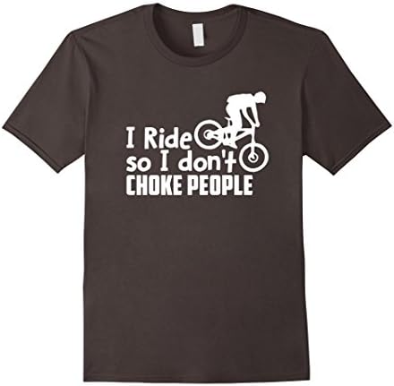 Men's Funny BMX, Mountain Bike, MTB, Cycling - I Ride So T Shirt 2XL Asphalt