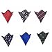 Hello Tie Men's Jacquard Pocket Squares Handkerchiefs 6pcs/lot Multicolor