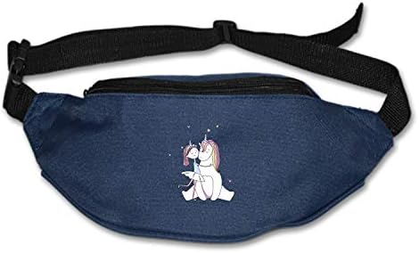 SEVTNY Waist Bag Girl-hugs-Unicorn Fanny Pack Stealth Travel Bum Bags Running Pocket Men Women