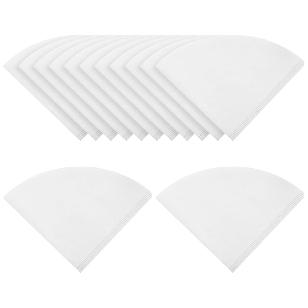 100 Pcs Small Cooking Oil Filter Coffee Filter Paper Cones Paper Funnel Filters Maple Syrup Filters Kitchen Oil Filter Strainer for Cafe Hotel