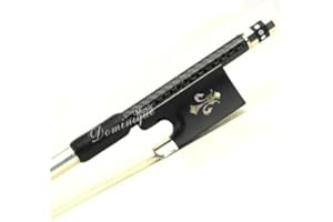 D Z Strad Violin Bow - Model 303 - Carbon Fiber Bow with Ebony Fleur-de-Lis Frog (4/4 - Full Size)