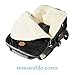 JJ Cole Bundleme - Original, Baby Bunting Bag, Winter Protection for Baby Car Seats and Strollers, Black