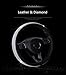 New Crystal steering wheel cover, PU leather Bling Bling Rhinestone, Black Universal 15-inch Protector for Female Girls. (Bling Bling)