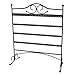 Huji Black Jewelry Organizer Rack Earring Holder Necklace Bracelet Stand Display Storage (1 Pack, Steel Earrings Holder)