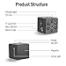 Hidden Mini Spy Camera, 1080P/720P Pocket Security Nanny Cam Night Vision Motion Detection Home Surveillance for Home and Office,Indoor/Outdoor Use (Square)