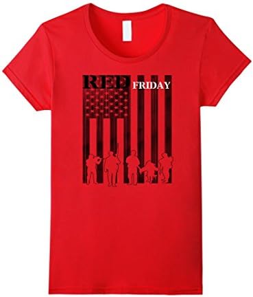 Women's red friday military shirts Large Red