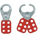 Master Lock 421 Lockout Hasp with Vinyl Coated Handle, 1-1/2" Inside Jaw Diameter