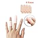 Jrery-KEY Finger Protection Finger Covers for Cracked Fingers - 8 Pcs Finger Sleeves Silicone Gel Finger Tips Protector, Also Use for Toe Corn Callus Protect