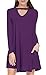 Giotto Women’s Long Sleeve Swing Casual Loose T-Shirt Dress With Pockets