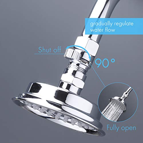 image for KES Shut Off Valve Brass Shower Head Valve with Handle Lever G1/2 Wate