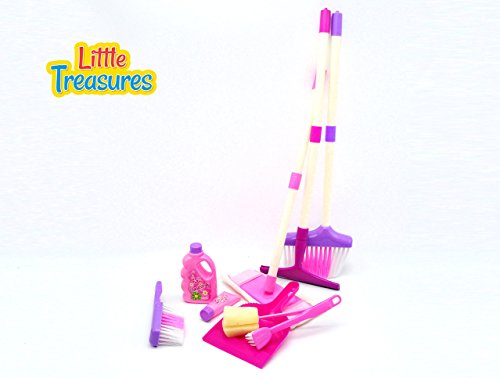 image for Little Treasures My Little Helper Pretend Play 9 Piece Cleaning Play S