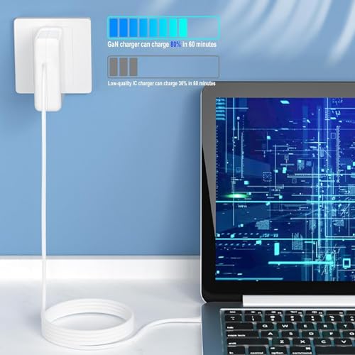 Mac Book Pro Charger 60W Mag 2 T-Tip for Mac Book Pro/Air 11/13'' 2012-2017 | Mag-netic 2 Charger 6.6FT Compatible with Old Mac Book Air/Pro A1425, A1502, A1465, A1466 Applicable to 2012-2017 (Not 2018+)
