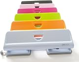 Rapesco 1385 720 4-Hole Metal Punch 22 Sheet Capacity Hot Pink view 4