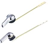 Bememo 2 Pack Toilet Tank Handle Flush Lever Replacement for Toilet Front Mount Handle, Chrome
