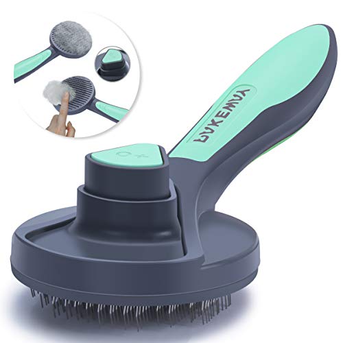 SIWA MARY Dog Brush & Cat Brush Pet Grooming Comb Slicker Self Cleaning Brush Removing Shedding Tool for Long Hair & Short Hair Dogs and Cats (Mint Green) - Thumbnail 7