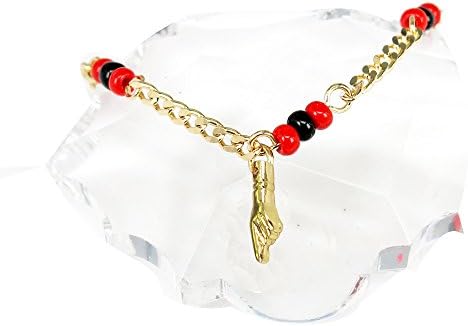 Gold plated Simulated Black Azabache Bracelet Evil Eye Protection baby bracelets for girls newborn