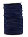 Mandala Crafts 2mm Elastic Cord for Bracelets Necklaces - 76 Yds Navy Blue Elastic String Stretchy Cord for Jewelry Making Beading - Round Stretch String for Sewing Crafting