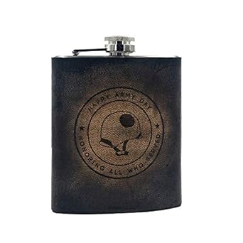 VINAY AND VIJAY Personalised Alcohol Flasks for Men Birthday Gift Items for Husband - Grey Color
