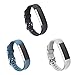 GinCoband 3PCS Fitbit alta HR bands,Replacement bands for Fitbit alta,Fitbit alta HR with Watch Buckle (Black+Slate+Gray, 3PCS Buckle Design)