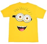 Despicable Me - Yellow Minion Face - Youth T-Shirt (Large (14-16))