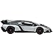 Best Choice Products 1/14 Scale Remote Control Luxury Car Lamborghini Veneno Toy for Kids w/ Gravity Sensor, Engine Sounds, Head and Rear Lights, Opening Door - Silver