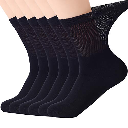 Softfeeling-Women-Men-Ankle-Socks-Long-Dress-Socks-Non-binding-Hiking-Socks-Athletic-Crew-Socks-Seamless-Bamboo-Socks