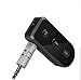 IChanger Wireless Bluetooth 4.1 Receiver Hands-Free Car Kits with 3.5mm Output for Home/Car Audio Stereo System Supporting Two Phones And IOS/ Siri (Black)