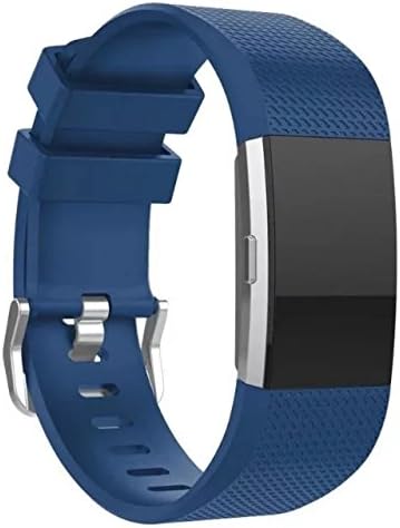 Fitbit Charge 2 Bands, DR Classic Edition Adjustable Comfortable Replacement Wristbands for Fitbit Charge 2 Heart Rate [No Tracker] (Royal Blue, Large)