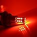 CIIHON 1157 LED Brake Lights Bulb Lamp Bay15d Red 2057 7528 12V 15-2835SMD Backup Reverse Tail Parking Stop Bulbs Extremely Bright Replacement(Pack of 2)