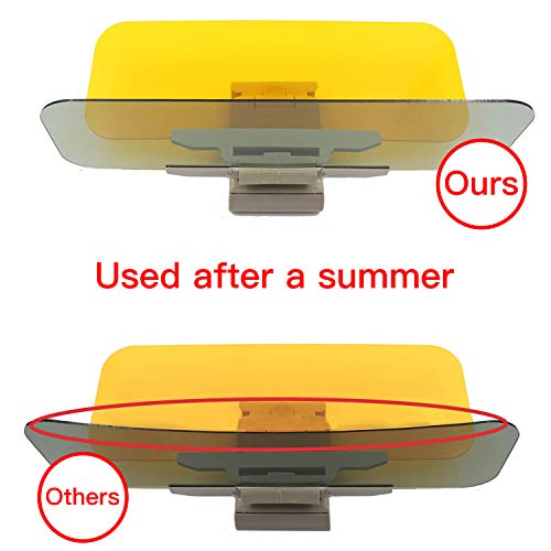 Car Sun Visor, Extender Sun Blocker, Anti Glare Sunshade and Oncoming Windshield, HD 2 in 1 Day and Night Vision, Anti-Glare Driving, Anti-Dazzle Car Visor, Universal Size Fits Car Truck SUV (Medium)