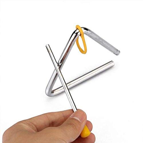 xxiaoTHAWxe Kids Musical Instrument Percussion Triangle Bell Kindergarten Teaching Kits