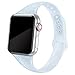 SWEES Compatible with Apple Watch Bands 42mm (Series 10) 41mm 38mm 40mm, Shiny Glitter Silicone Soft Slim Small Sport Replacement Strap Compatible for iWatch Series 10 9 8 7 6 5 4 3 2 1 SE Women