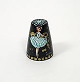 Russian Lacquer Hand Painted Thimble BALLERINA #1406