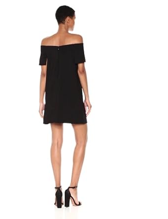 Halston Heritage Women's Ss Cold Shldr Asym Drape Dress