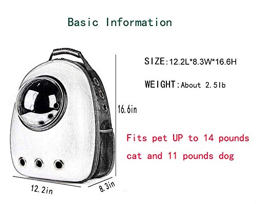 image for ANXUAN Portable Travel Airline Approved Pet Carrier Backpack, Pet Bubb