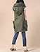 Mordenmiss Women's Sleeveless Coat Big Pockets Waistcoat Travel Hoodie Vest Style 1 XL Army Green