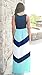 Summer Cute Mommy and Me Boho Striped Chevron Maxi Dresses