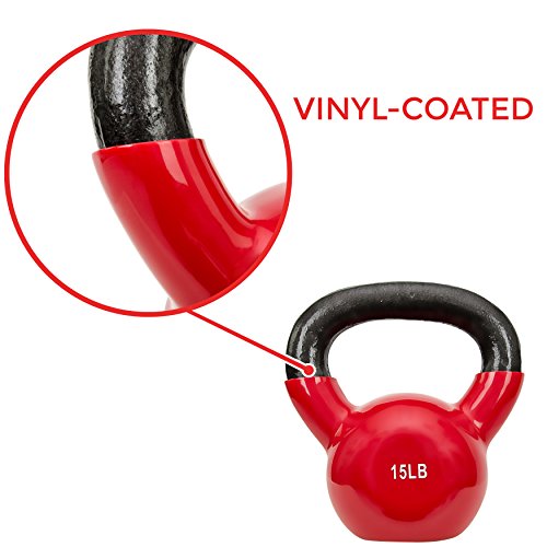 15-Pound Vinyl Coated Kettlebell - Image 5