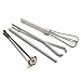 5pc Deluxe Cordless Mini Mixer - Mix Whip Stir Blend Beat Drink Frother