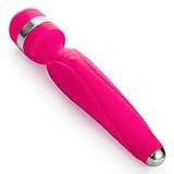 HoozGee Vibrator Dildo Wand for Vagina for Couples G Spot Stimulator 7 Frequency Rechargeable Silicone Waterproof Massager Sex Toys (Rose Red)