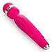 HoozGee Wellness Relaxation Wand 7 Frequency Rechargeable Vibrator Silicone Waterproof Therapeutic Muscle Massager (Rose Red)