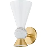 Mitzi H908101-AGB Mona - 1 Light Wall Sconce 11.25 inches Tall and 6 inches Wide - Aged Brass