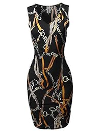 Mini vestido sin mangas sexy sin mangas con cuello en V para mujer - Hecho en EE. UU.