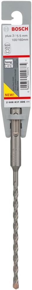 Bosch Professional 2608831006 SDS Plus-3 Hammer Drill Bit, 5.5mm x 160mm Length - Image 3